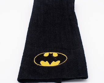 Batman Personalized 3 Piece Bath Towel Set Super Hero Batman Logo ANY Color 
