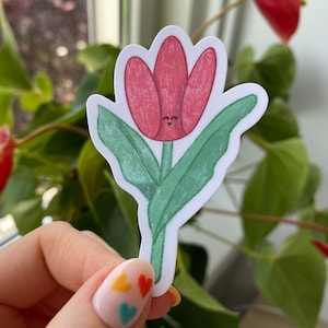 Tulpe rot | Aufkleber