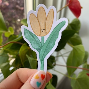 Tulpe gelb | Aufkleber