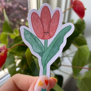 Tulpe orange | Aufkleber