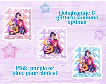 Custom K-Pop Demon Hunters Stickers – Holographic or Glittery