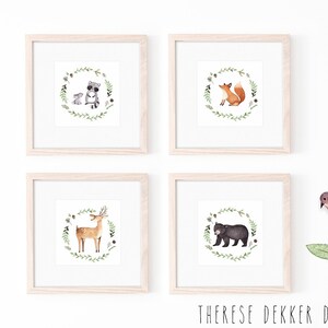 Woodland Nursery Decor, Boy Nursery Prints, Boy Wall Art, Woodland Animal Prints, Woodland Art, PRINTABLE Animals, Instant Download