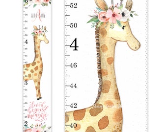 Giraffe Growth Chart Etsy
