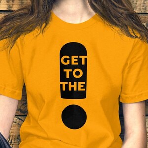 Straight Shooter T-Shirt: Exclamation Point Design, Word Art Tee