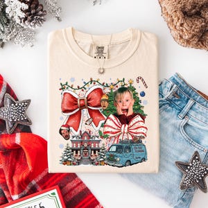 Comfort Colors® Home alone Shirt, McCallister Home Alone Shirt, Retro 90s Christmas Movie Shirt, Home Alone Christmas Shirt, Christmas Shirt