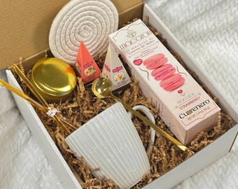 Tea Gift Box, Care Package for Her, Thinking of You, Sending Hugs Gift Box