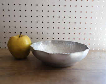 Wilson Metal Products hand wrought aluminum fruit bowl