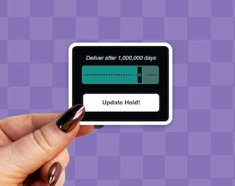 libby update hold kindle sticker | funny sticker, gift for book lovers