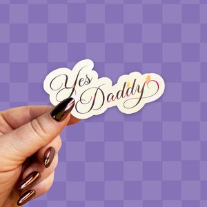 yes daddy kindle sticker