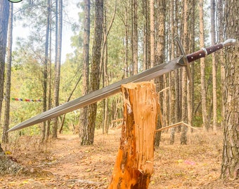 28 inch  Sword Forged By Nepalese Blacksmith, Handmade Blades, Ready To Use Polished Blade, Aesthetic Viking Gifts for Dad