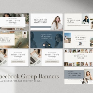 Facebook Group Canva Templates 40 Graphics Group Banner, Post Images, Facebook Group Promotion Course Creators and Coaches image 8