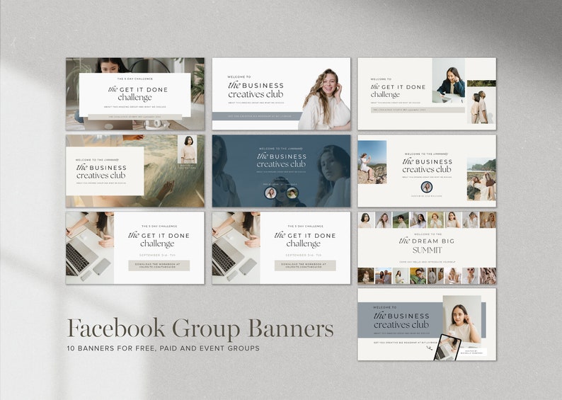 Facebook Group Canva Templates 40 Graphics Group Banner, Post Images, Facebook Group Promotion Course Creators and Coaches image 8