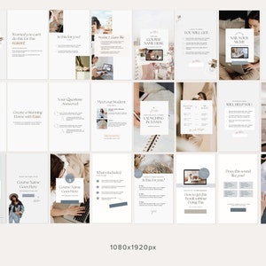 Course Launch Instagram Promotional Canva Templates 100 Feed and Stories Graphics Course Creator image 4