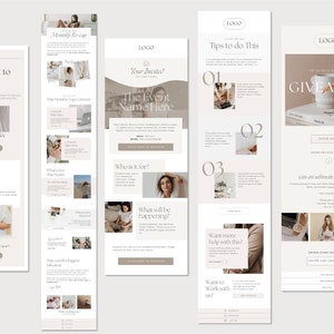 Email Marketing Newsletter Canva Templates Sales Email Welcome Email MailChimp, FloDesk, MailerLite Coach Email Design image 3