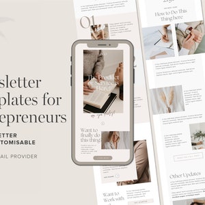 Email Marketing Newsletter Canva Templates Sales Email Welcome Email MailChimp, FloDesk, MailerLite Coach Email Design image 1