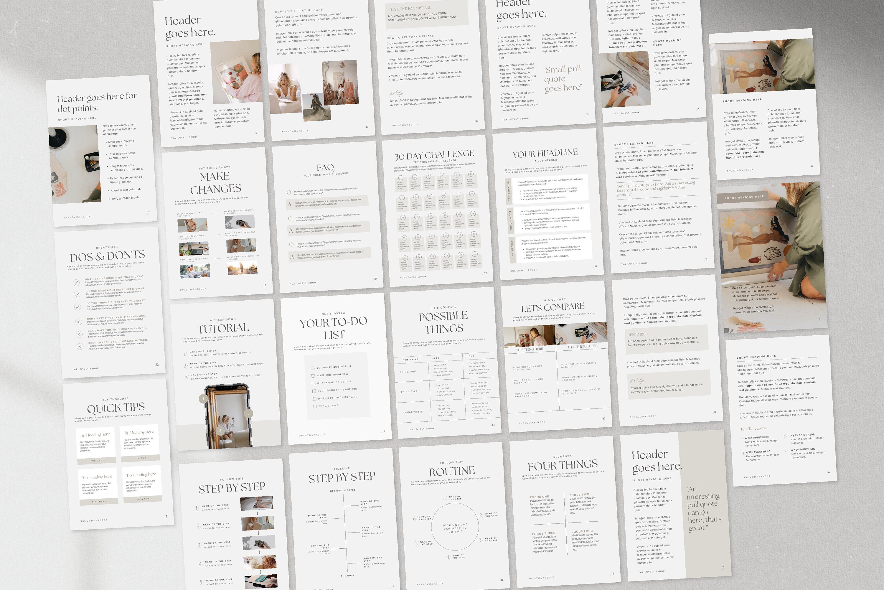 Editable Canva Ebook Template | Kit for Creating Guidebook Lead Magnets ...