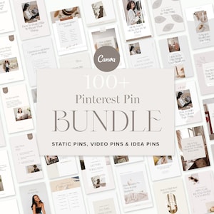 Pinterest Pin Templates BUNDLE for Canva | Canva Pin Templates, Pinterest Design canva social media templates