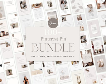 Pinterest Pin Templates BUNDLE for Canva | Canva Pin Templates, Pinterest Design canva social media templates