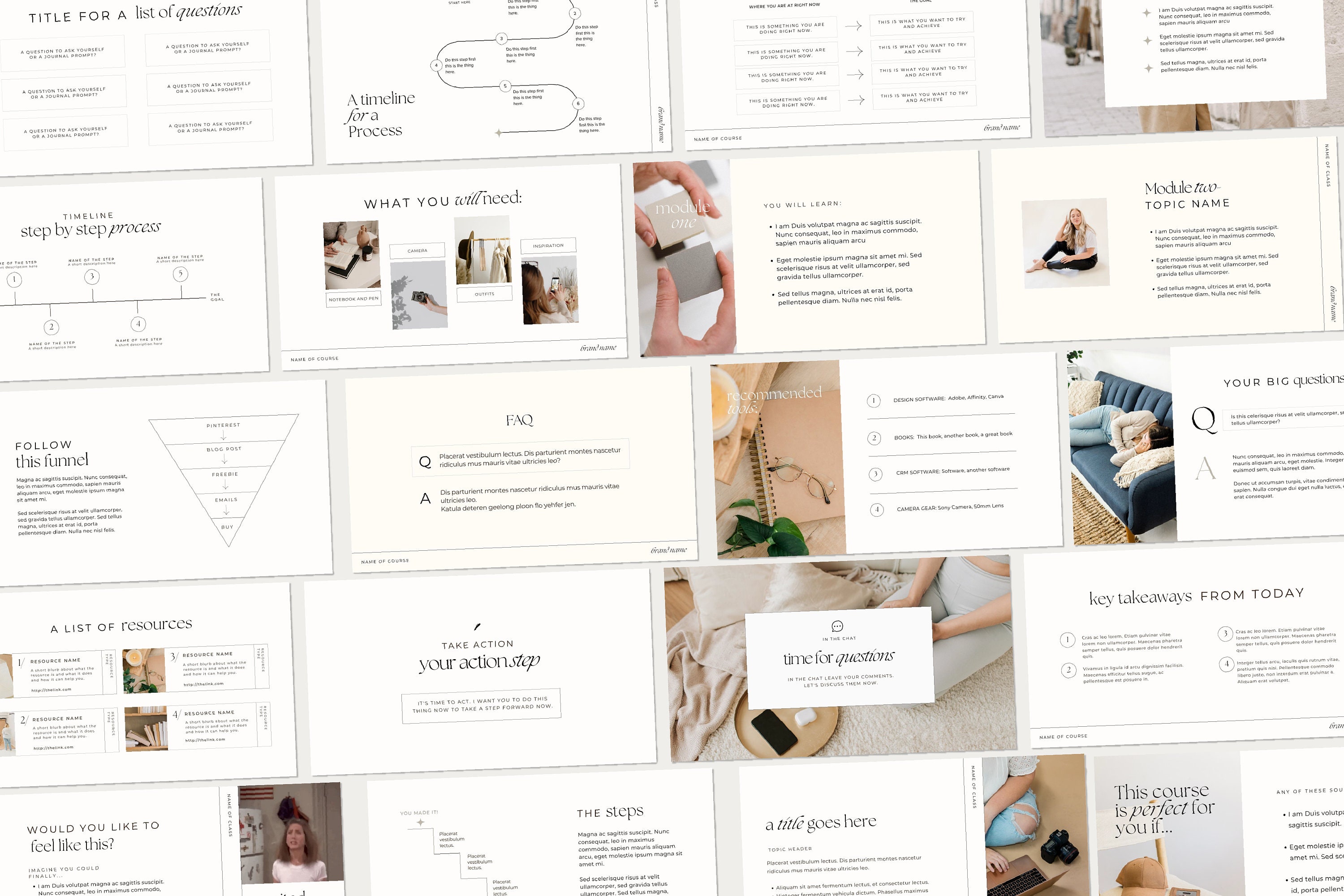 Course End Slide Webinar, Masterclass and Course Presentation Slide Deck | 100 Slides ...