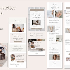 Email Marketing Newsletter Canva Templates Sales Email Welcome Email MailChimp, FloDesk, MailerLite Coach Email Design image 2