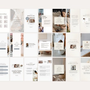 Course Launch Instagram Promotional Canva Templates 100 Feed and Stories Graphics Course Creator image 5