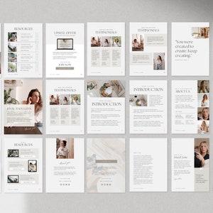 Editable Canva Workbook and Ebook Template Bundle Course creator, coach and small business 120 pages image 5