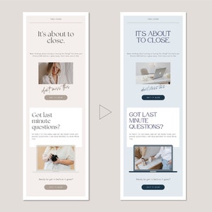 Email Marketing Newsletter Canva Templates Sales Email Welcome Email MailChimp, FloDesk, MailerLite Coach Email Design image 9