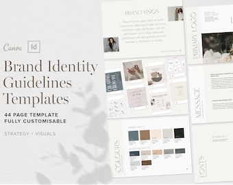 Business Brand Identity Style Guidelines Canva and InDesign Template