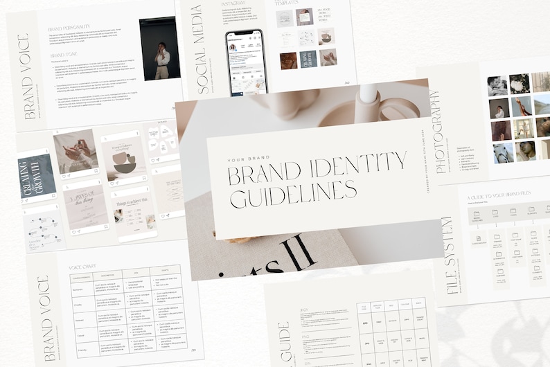 Business Brand Identity Style Guidelines Canva and InDesign Template image 5