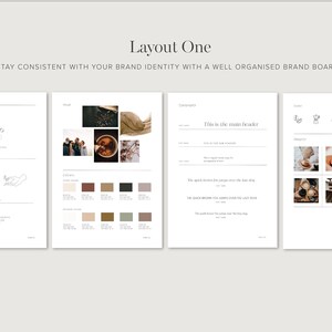 May include: A brand board with the name "Kin & Co" in a handwritten font. The board includes a logo, color palette, typography, and photography.