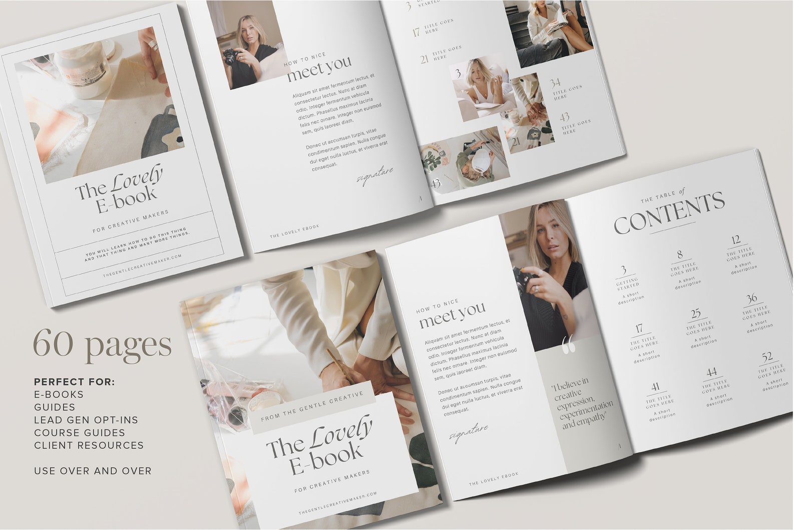 Editable Canva Ebook Template | Kit for Creating Guidebook Lead Magnets ...