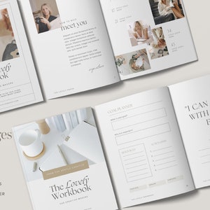 Editable Canva Workbook and Ebook Template Bundle Course creator, coach and small business 120 pages image 10