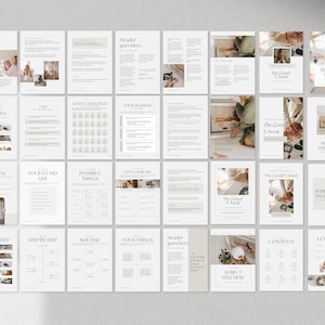 Editable Canva Workbook and Ebook Template Bundle Course creator, coach and small business 120 pages image 7