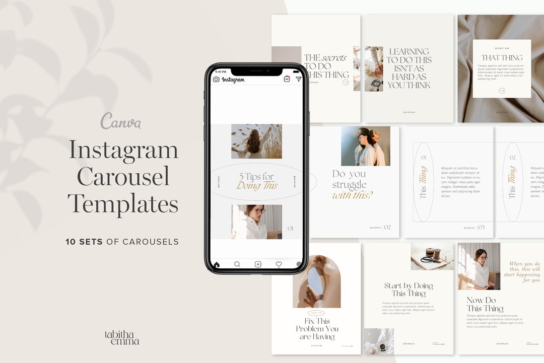 Instagram Carousel Coach Templates for Canva | Educational and ...