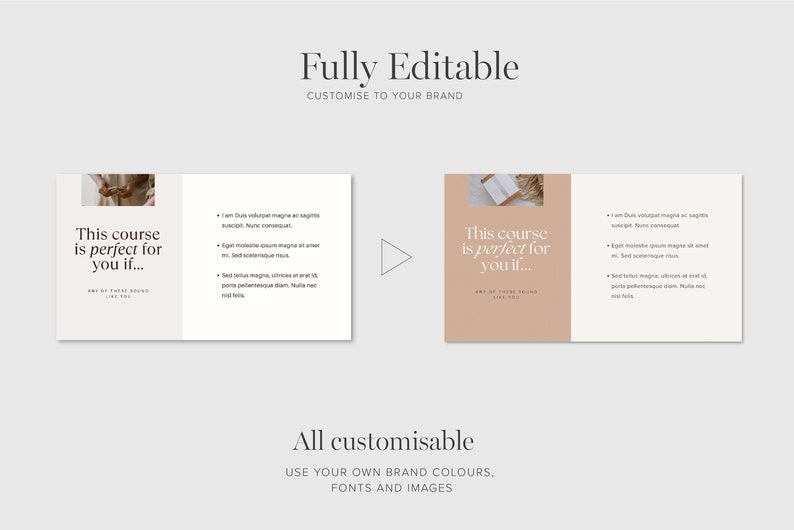 Webinar and Course Presentation Slide Deck 100 Slides Canva Keynote Powerpoint, online course, masterclass, coach workshop, course creator image 9