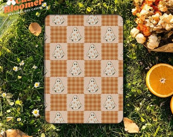 Halloween Checker Autumn Kindle Paperwhite Case Custom Kindle Colorsoft Paperwhite Magnetic Clear Back Kindle Oasis case kindle 6" 6.8” 11th