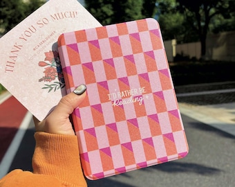 Rather Be Reading Custom Abstract iPad case iPad Pro 13 12.9 11 Air6/7 M3 A16 10th Mini7 Auto Wake/Sleep with Pencil Holder Christmas Gift