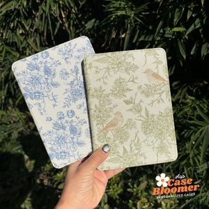 Custom Botanical Green Kindle Paperwhite Strap Case 2024 Paperwhite 11th 6.8 Signature Edition Kindle Oasis Kindle 11th Kobo Auto Wake/Sleep