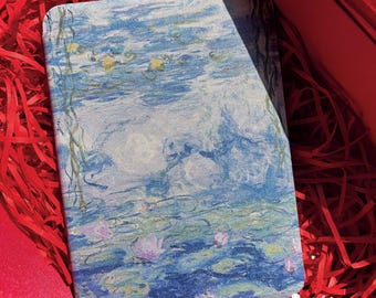 Monet Water Lilies iPad case iPad Pro 13 12.9 11 Air6/7 M3 A16 10th Mini7 Auto Wake/Sleep iPad Case with Pencil Holder Personalized Gift