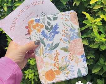 Custom Watercolor Floral Kindle Paperwhite Case Kindle Colorsoft Paperwhite Kindle Oasis book cover kindle 6” 6.8" 7" 11th Delicate Pastel