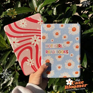 Hot Girls Read Books Étui pour Kindle 12th 7" 2024 avec dragonne Etui pour Kindle Paperwhite 11th 6,8 kindle Oasis Kobo Clara Case Daisy Cadeau pour elle