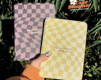 My Weekend is Booked Yellow Autumn Kindle Case 12th 7" Colorsoft 2024 Paperwhite 11th Signature Kindle Oasis Auto Wake/Sleep Kobo Case