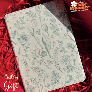 Botanical Book Kindle Case 2024, Kindle Paperwhite 12th 7" Case, All New Kindle 11th Case, Paperwhite 6.8 case kindle Oasis, Kobo Case