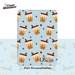 Étui pour Kindle personnalisé Bubble Tea, étui Kindle Colorsoft, Paperwhite, 12e 11, Kindle Oasis, Kindle 11, veille/veille automatique Kobo Clara Libra