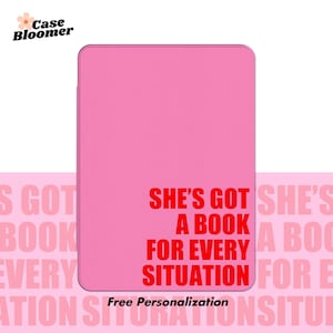 Hot Pink Kindle 7&quot; Case Built-in Strap Case Paperwhite 12th 11th Case Kindle Colorsoft case Kindle Oasis Case Kobo Clara Libra Gift for her