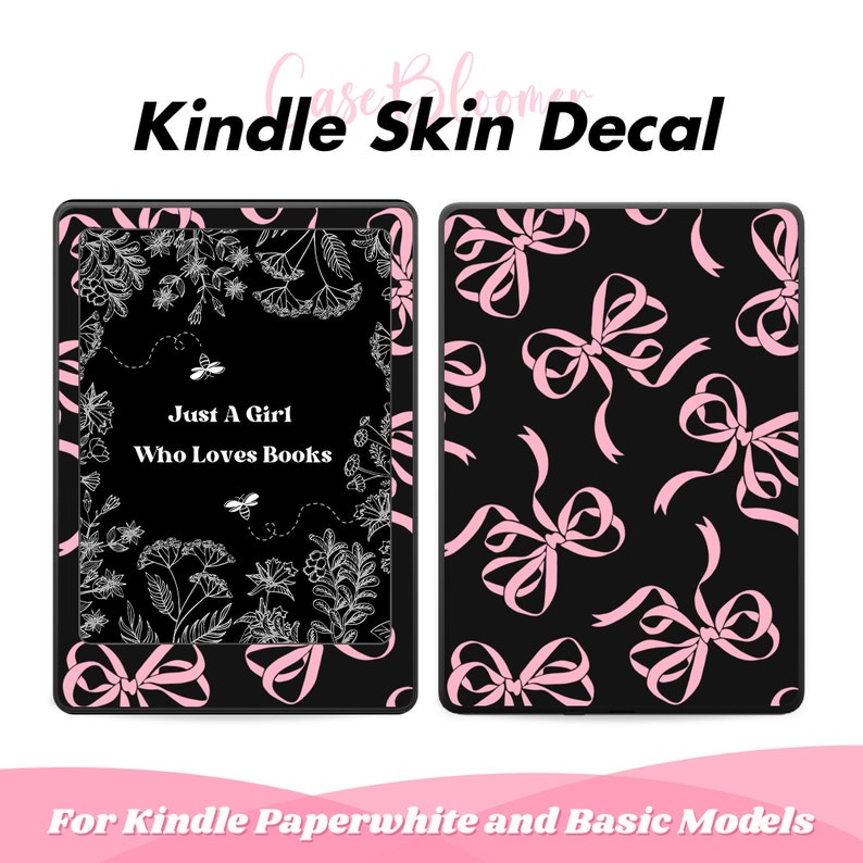 Pink Coquette Kindle Skin Vinyl WRAP Amazon Kindle Decal Sticker