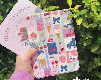 Custom Ice Cream Cupcake Kindle Paperwhite Case Kindle Colorsoft Paperwhite Kindle Oasis book cover kindle 6” 6.8” 10th 11th Summer Vibe