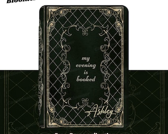 My Evening is Booked Antique Book Cover Kindle case, All New Kindle 2024 case, case cover for Paperwhite 11th, Kindle Colorsoft, Oasis, Kobo
