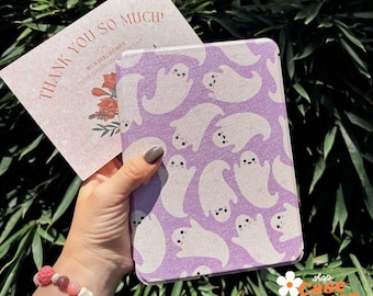 Purple Ghost Halloween All New Kindle 12th 7-inch 2024 Case Kindle Colorsoft Paperwhite 11th 6.8 Kobo Libra kindle Oasis Personalized Gift