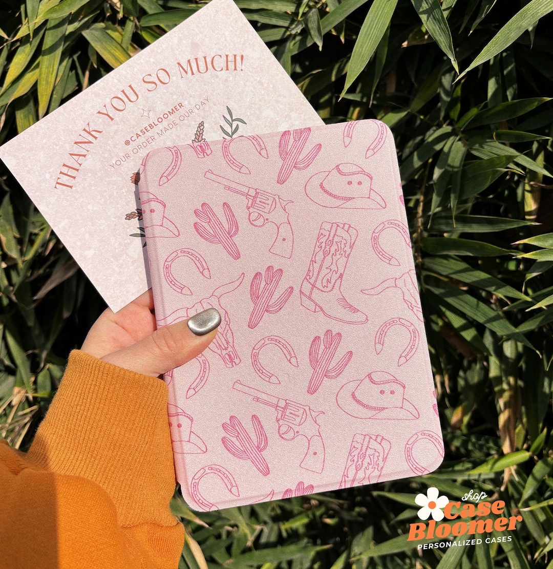 Custom Pink Cowgirl Summer Kindle Case 7" Colorsoft 2024 Paperwhite ...